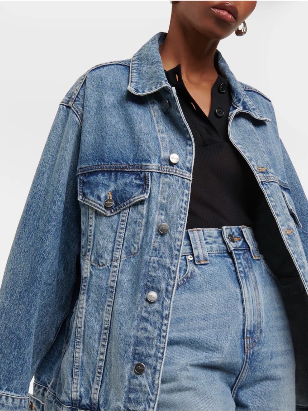 Khaite Grizzo oversized denim jacket